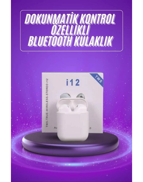 Yeni Nesil Beyaz TWS Bluetooth Kulaklık Android ve İOS Uyumlu Kablosuz Kulaklık
