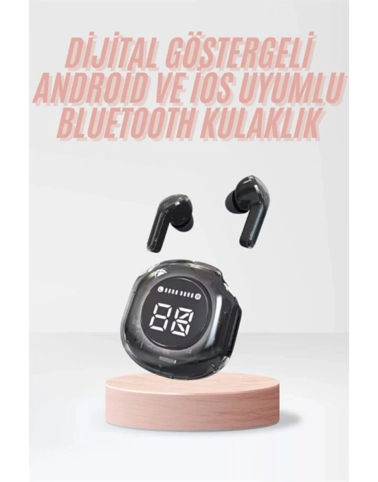 Yeni Nesil Bluetooth Kulaklık Dijital Göstergeli Gaming Dokunmatik 5.3 Kablosuz