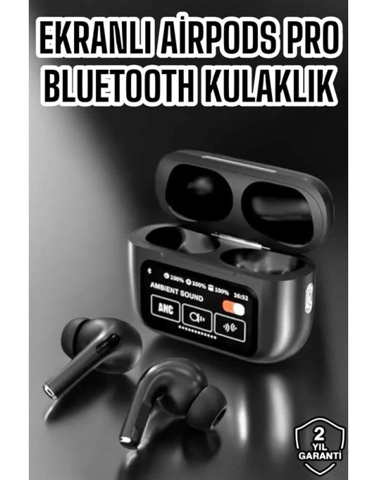 Yeni Nesil Bluetooth Kulaklık Ekranlı Yüksek Ses Kaliteli Uzun Şarj Süreli
