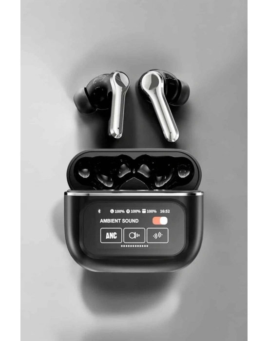 Yeni Nesil Bluetooth Kulaklık Ekranlı Yüksek Ses Kaliteli Uzun Şarj Süreli