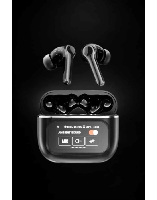 Yeni Nesil Bluetooth Kulaklık Ekranlı Yüksek Ses Kaliteli Uzun Şarj Süreli