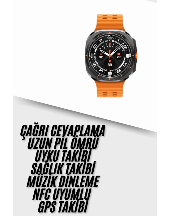 Yeni Nesil Çağrı Cevaplayabilen 47 MM Titreşimli Çok Fonksiyonlu Akıllı Saat