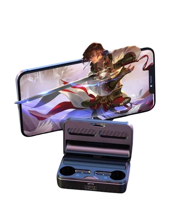 Yeni Nesil Kablosuz Kulaklık Aynalı Powerbank Özellikli Bluetooth Bağlantılı Dijital Göstergeli