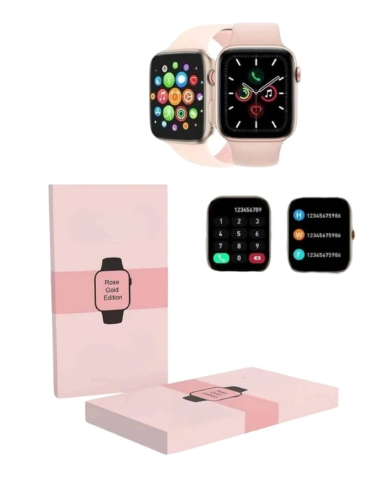 Yeni Nesil Kadın Akıllı Saat Rose Gold Android ve İos Uyumlu