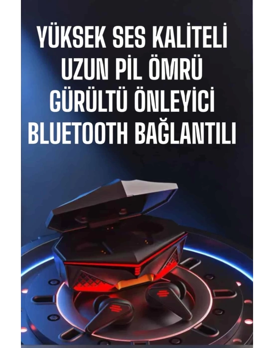 Yeni Nesil Oyuncu Kulaklığı Gürültü Önleyici Uzun Pil Ömrü Bluetooth Bağlantılı