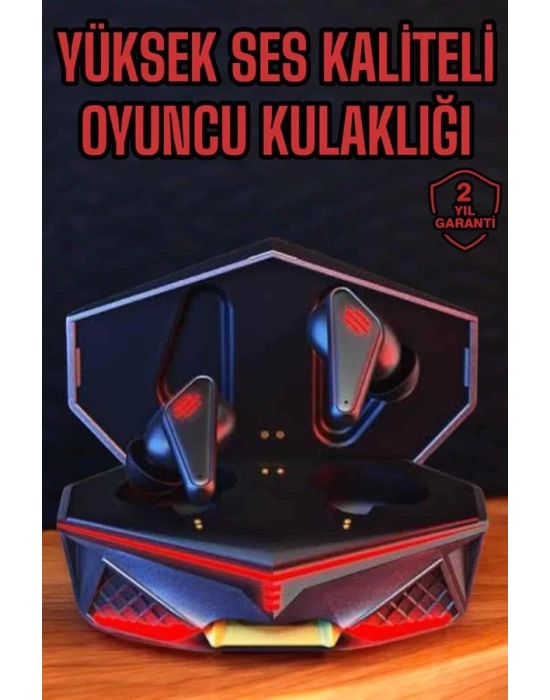 Yeni Nesil Oyuncu Kulaklığı Gürültü Önleyici Uzun Pil Ömrü Bluetooth Bağlantılı