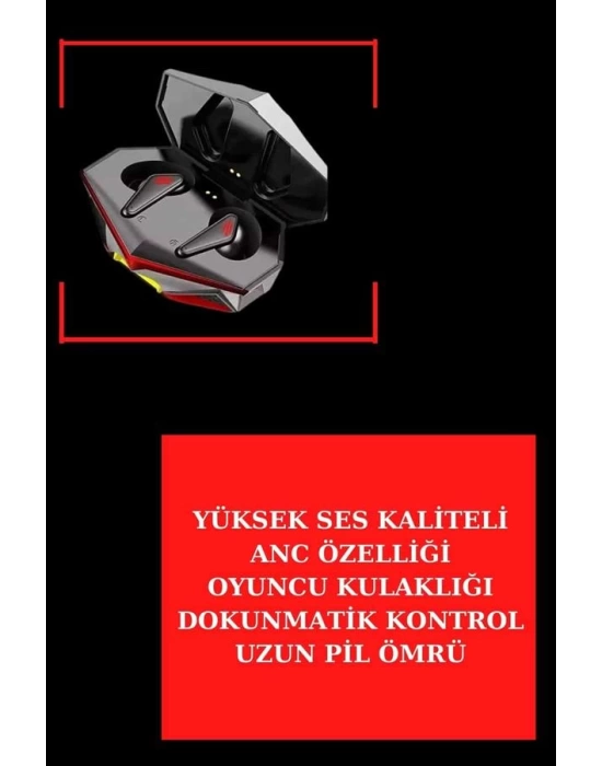 Yeni Nesil Pembe Dokunmatik Ekran Akıllı Saat ve Oyuncu Kulaklığı Kablosuz Bluetooth Kulaklık