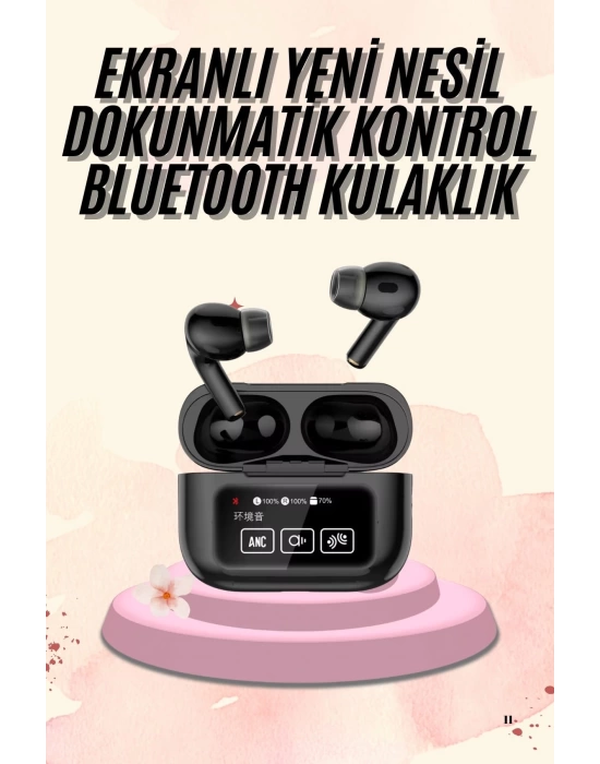 Yeni Nesil Pro Ekranlı Bluetooth Kulaklık 5.0 Bluetooth