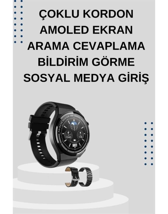 Yeni Nesil Sesli Görüşme Akıllı Saat ve Powerbank Çoklu Şarj Girişli Bluetooth Kulaklık Nabız Ölçer