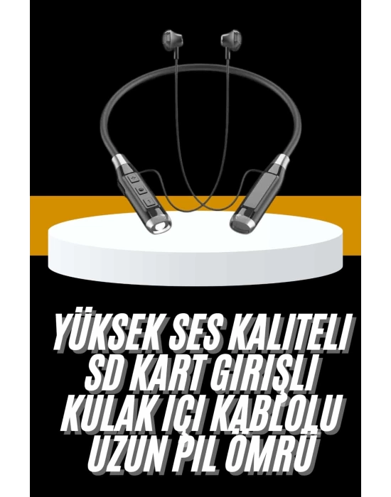 Yeni Nesil Silikonlu Kulak İçi Kablosuz Kesintisiz Bluetooth Kulaklık Kablolu