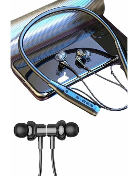Yeni Nesil Silikonlu Kulak İçi Kablosuz Kesintisiz Bluetooth Kulaklık Kablolu