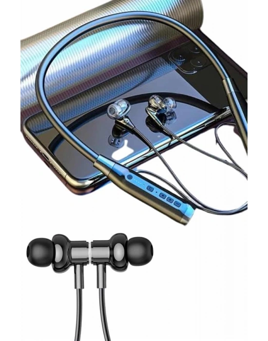Yeni Nesil Silikonlu Kulak İçi Kablosuz Kesintisiz Bluetooth Kulaklık Kablolu