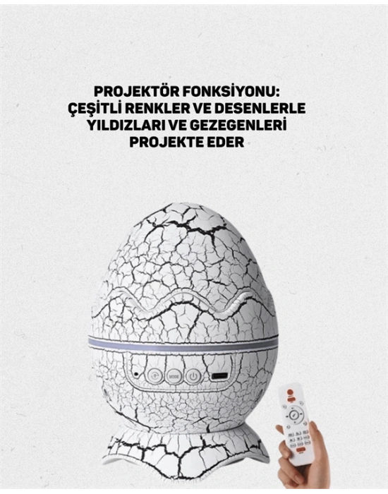 Yıldız Gökyüzü Efektli Çok Modlu Gece Işığı