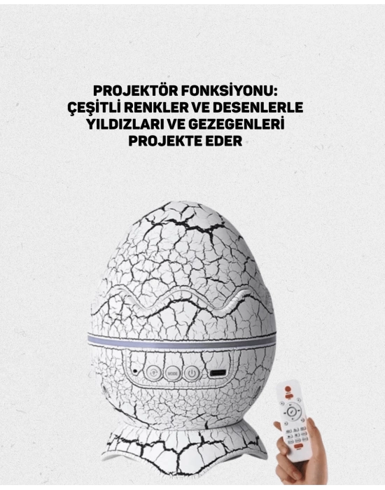 Yıldız Gökyüzü Efektli Çok Modlu Gece Işığı