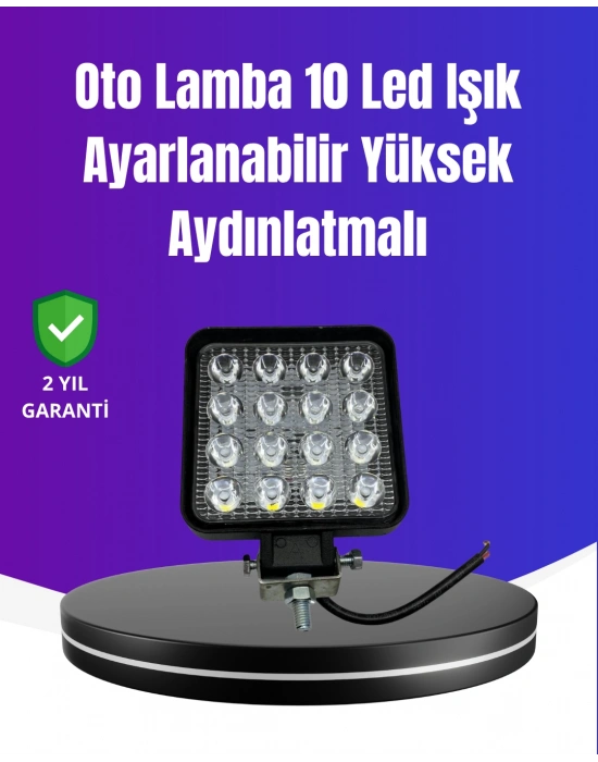 Yoğun Işık Gücüne Sahip LED Far | Traktör, Off-Road ve Kamyonet Uyumlu