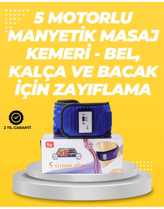 Yoğurma, Titreşim ve Manyetik Masaj Özellikli Zayıflama Aleti – 750g Hafif Tasarım