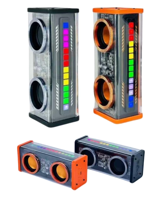 Yüksek Ses Kaliteli Kablosuz 5.0 Bluetooth Hoparlör RGB Işıklı