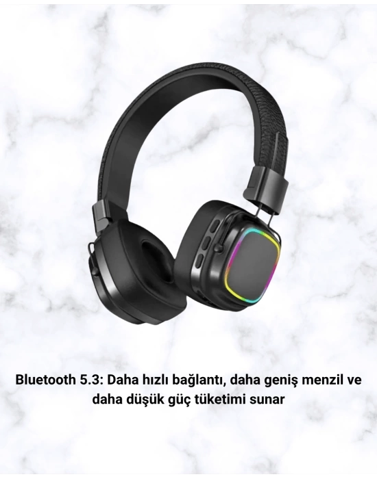 Yüksek Ses Kaliteli Kablosuz Kulak Üstü Kulaklık – BT 5.3