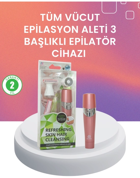 Yumuşak ve Pürüzsüz Cilt İçin Epilasyon Seti