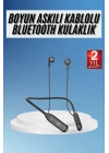 100 Saat Kablolu Boyun Askılı Dijital Göstergeli Bluetooth Kulaklığı