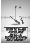 100 Saat Kablolu Boyun Askılı Dijital Göstergeli Bluetooth Kulaklık