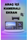 1080P 3 Lensli WİFİ Araç İçi Kameralı Ekran DVR Kaydedici Gece Görüşlü
