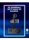 1080p Ön + 720p Arka & İç Kamera – Suya Dayanıklı Araç Güvenlik Kamerası