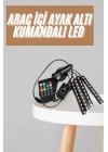 12Lİ Şerit Led Işık RGB Sese ve Müziğe Duyarlı Araç İçi Ayak Altı