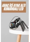 12Lİ Şerit Led Işık RGB Sese ve Müziğe Duyarlı Araç İçi Ayak Altı