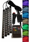 12Lİ Şerit Led Işık RGB Sese ve Müziğe Duyarlı Araç İçi Ayak Altı