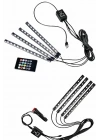 12Lİ Şerit Led Işık RGB Sese ve Müziğe Duyarlı Araç İçi Ayak Altı