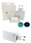 120 Watt Turbo Hızlı Şarj Aleti Seti Hızlı Şarj Adaptörü Beyaz