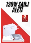 120W Şarj Aleti Hızlı Çift Turbo Şarj Aleti Seti Beyaz