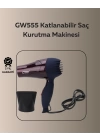 1500W Katlanabilir Mini Saç Kurutma Makinesi | Seyahat Tipi, AB Fişli, Sessiz ve Kompakt Tasarım