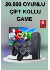 2 Kollu Kablosuz 2.4G Retro Oyunlar 4k Game Stick 3500 Oyun Atari