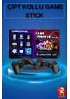 2 Kollu Kablosuz 2.4G Retro Oyunlar 4k Game Stick 3500 Oyun Atari