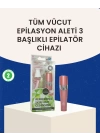3 Başlıklı Kadın Yüz ve Vücut Tüy Temizleme Makinesi