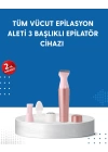 3 Başlıklı Taşınabilir Yüz ve Vücut Tüy Alma Makinesi