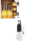 3 Farklı Mod LEDli Şarjlı Asma Kancalı Kamp Lambası Taşınabilir Ampul