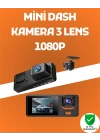 3 Kanallı Araç DVR – Ön + İç + Arka Kamera ile Tam Kapsama, Yüksek Güvenlik