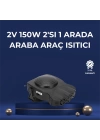 3ü 1 Arada Araç İçi Isıtıcı Fan | 12V Prizli, Buz Çözücü, Temiz Hava ve Hızlı Isıtma Özellikli