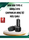 3A Güç Kapasiteli USB & Type-C Çakmaklık Şarj Adaptörü