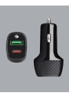 3A Güç Kapasiteli USB & Type-C Çakmaklık Şarj Adaptörü
