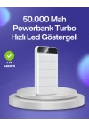 4 Cihazı Aynı Anda Şarj Edebilen Güçlü Powerbank 50000 mAh