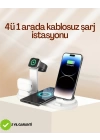 4 Cihazı Aynı Anda Şarj Edebilen Kablosuz Şarj İstasyonu – Çok Yönlü ve Pratik Tasarım