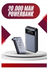 4 Çıkışlı 20.000 Mah Powerbank Uzun Pil Ömürlü Taşınabilir