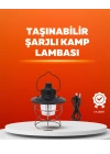4 Fonksiyonlu Dekoratif Kamp Lambası – Tungsten Ampul, USB Çıkışlı