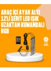 4 Parça RGB LED Araç İçi Aydınlatma Sistemi