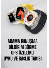 45 MM Gri Kasa Ultra Akıllı Saat Sesli Görüşme, Sağlık Takibi, Suya Dayanıklı