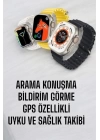 45 MM Gri Kasa Ultra Akıllı Saat Sesli Görüşme, Sağlık Takibi, Suya Dayanıklı